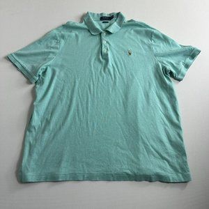 Polo Ralph‎ Lauren Men's Classic-Fit Soft Cotton Polo Shirt Green Size XL Casual